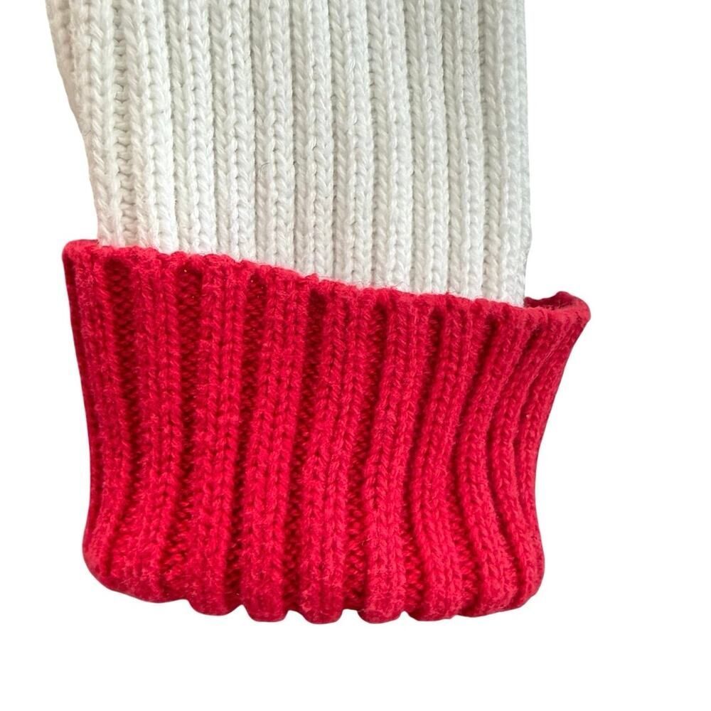 VTG Y2K Polo Ralph Lauren Polo Ribbed Knit Sweater American Flag White Red Small - Picture 5 of 15